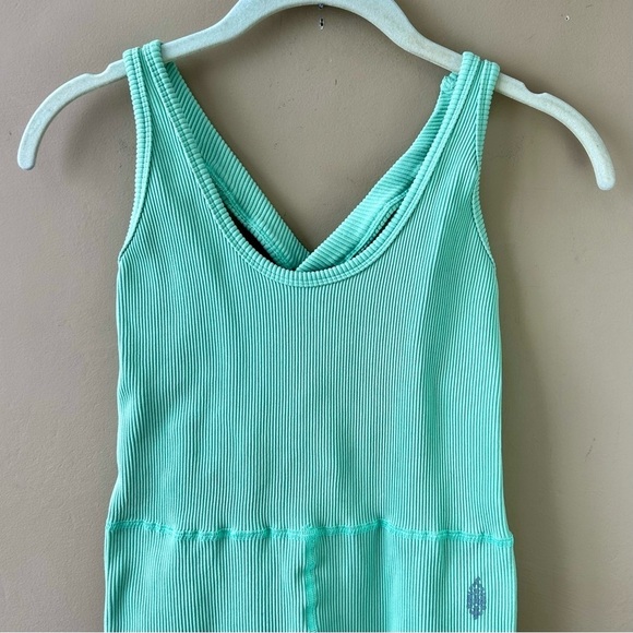 Free People FP Movement Free Throw Jumpsuit Onesie Sage Brush Green Size Medium - Picture 8 of 16